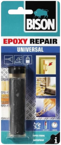 Bison Epoxy Repair Universal Putty 56 g, high strength 2 component adhesive and sealant – Sealing, Joining, Fixing and Building
