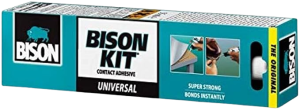 BISON KIT Universal Contact Adhesive Tube - 55ml Super Strong, Bonds Instantly and Permanently flexible